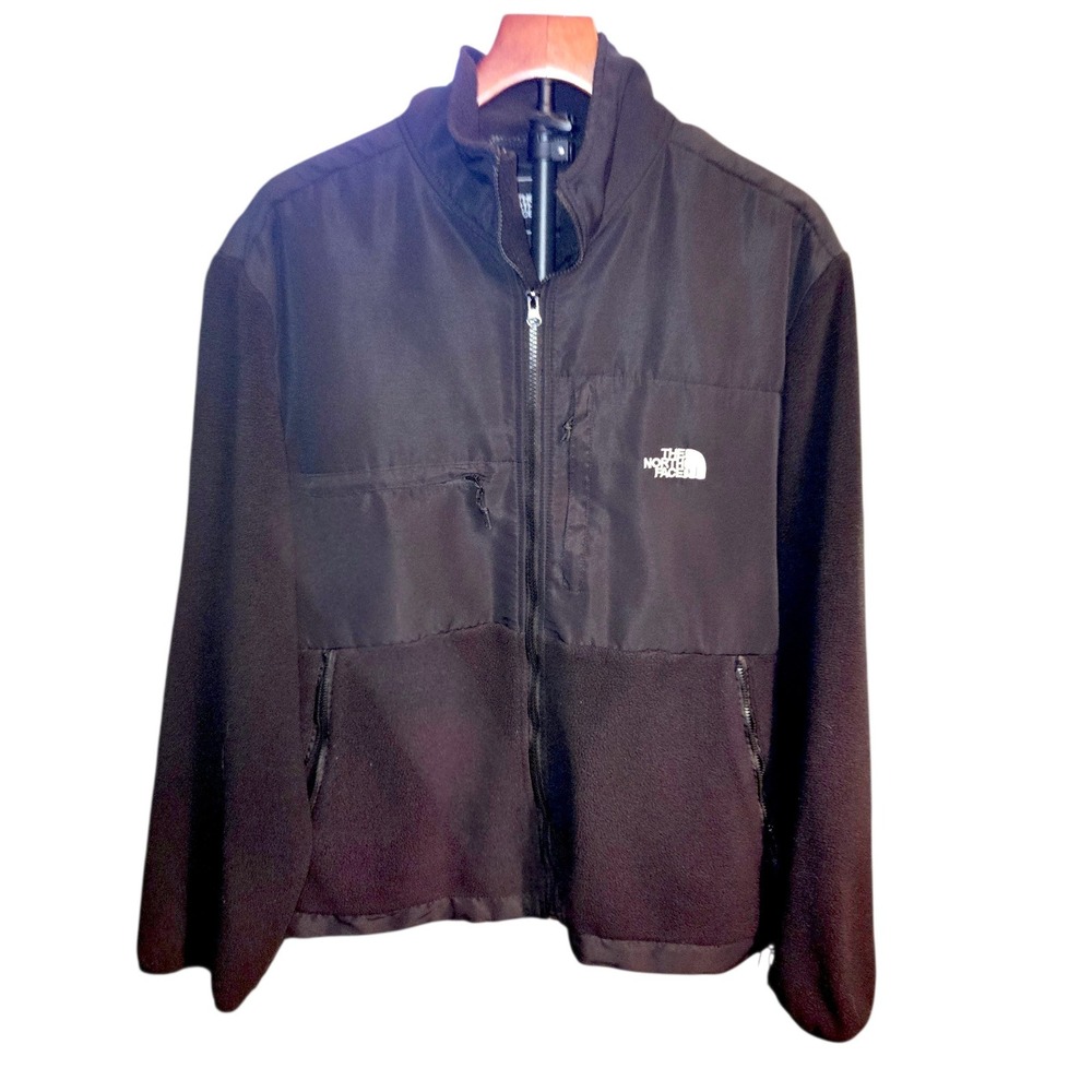 The North Face Denali Fleece Jacket Men Large Black Full Zip Utility Performance